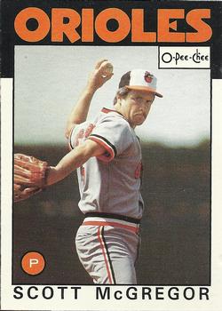 1986 O-Pee-Chee Baseball Cards 110     Scott McGregor